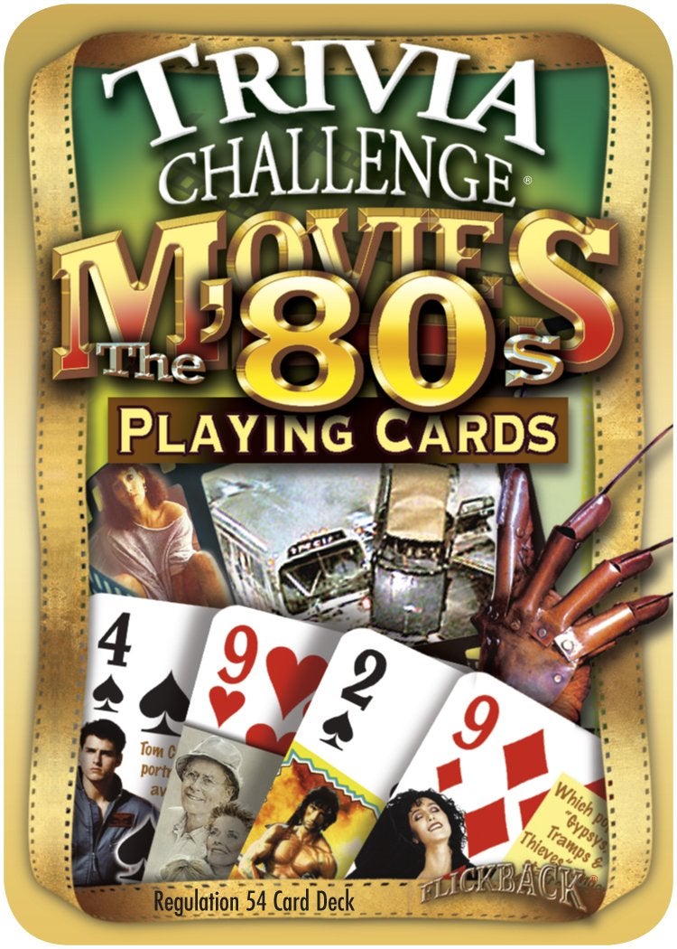 Flickback 1980's Movie Trivia Playing Cards: 40th Birthday or Anniversary - Image 2